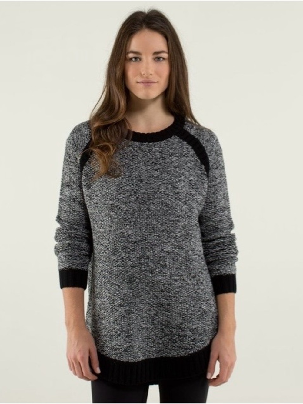 RARE Lululemon Archival Passage Sweater Black/Angel Wing Knit - Size 2/ 4